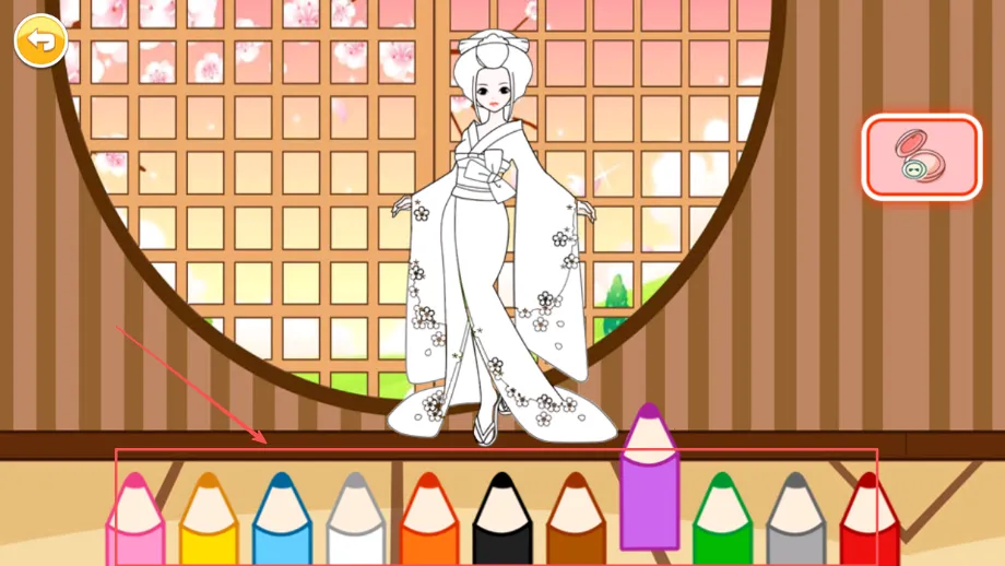 宝宝公主涂色本 宝宝公主涂色本